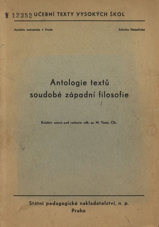 Antologie textů soudobé západní filosofie