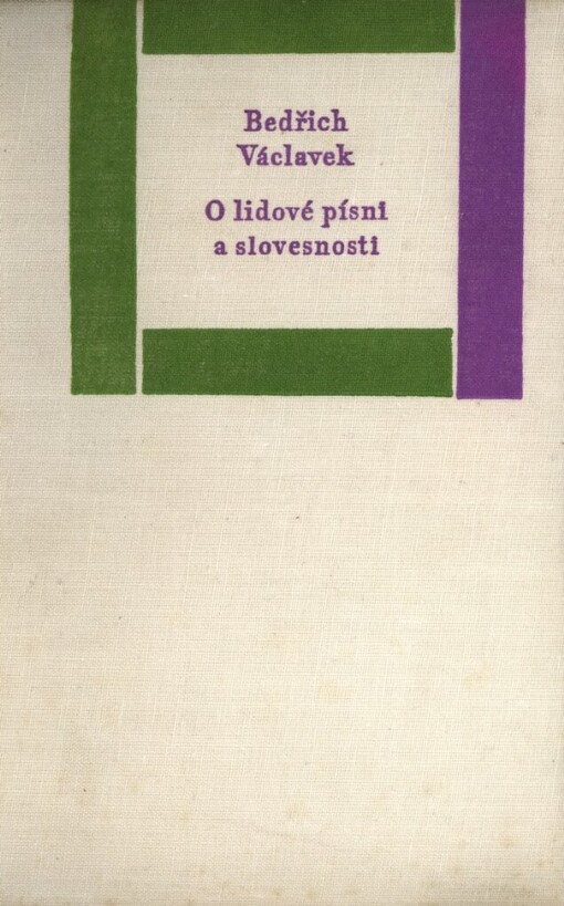 O lidové písni a slovesnosti