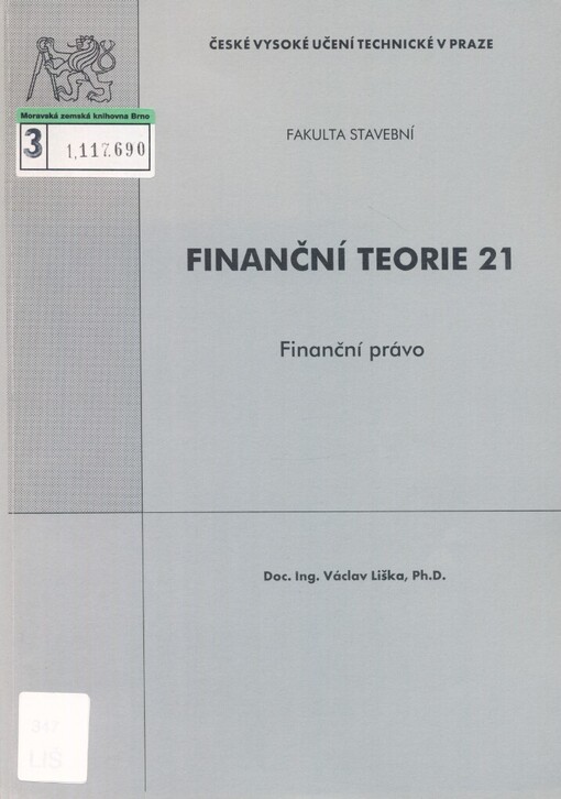 Finanční teorie 21 :finanční právo