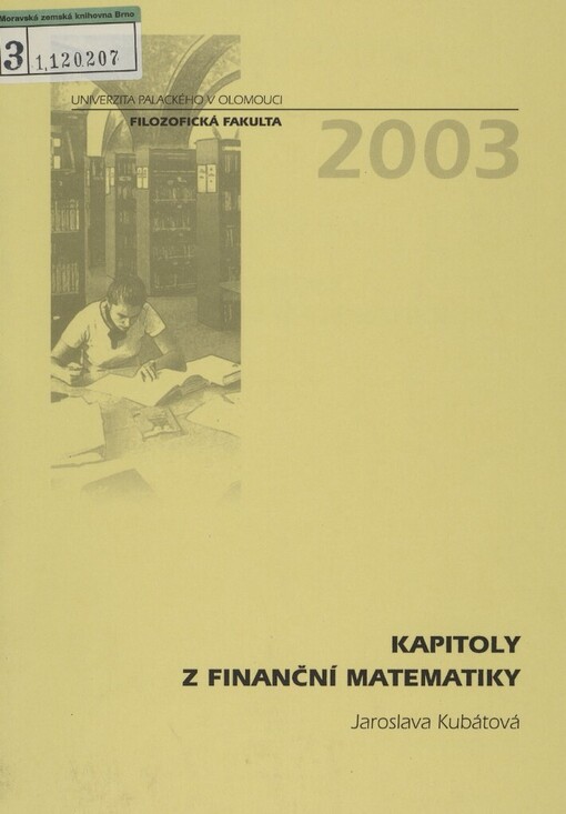 Kapitoly z finanční matematiky
