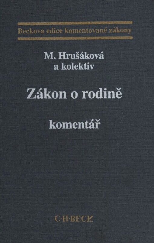 Zákon o rodině :komentář, Vyd. 1.