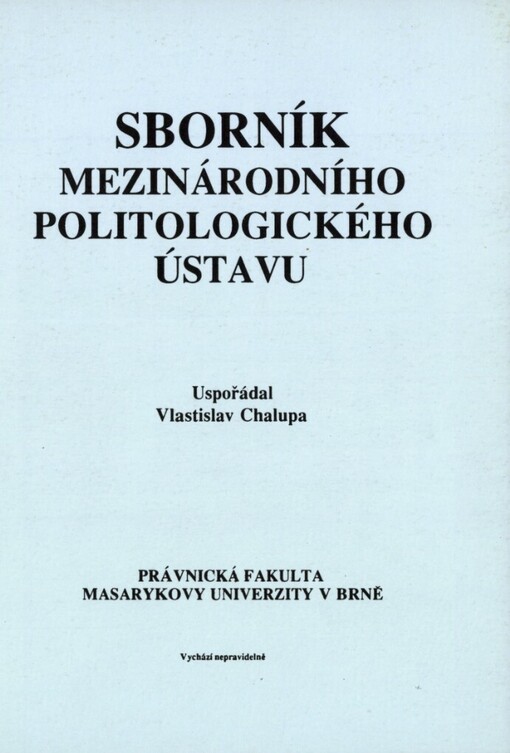 Sborník mezinárodního politologického ústavu