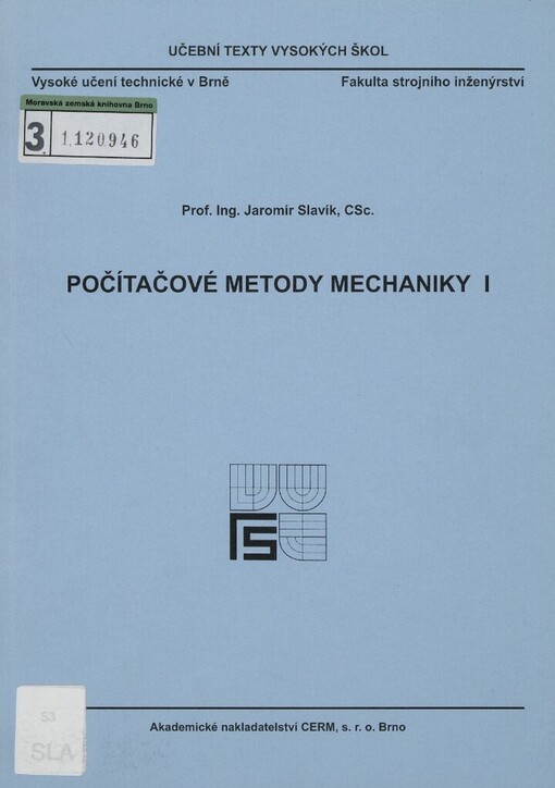 Počítačové metody mechaniky I