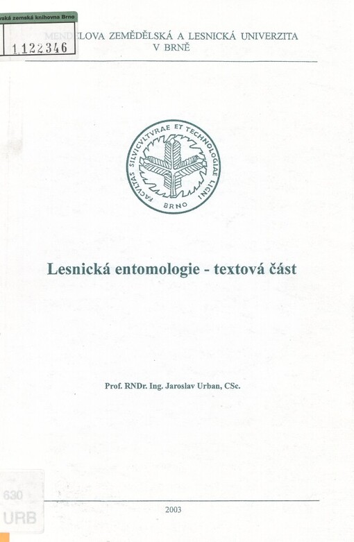 Lesnická entomologie - textová část