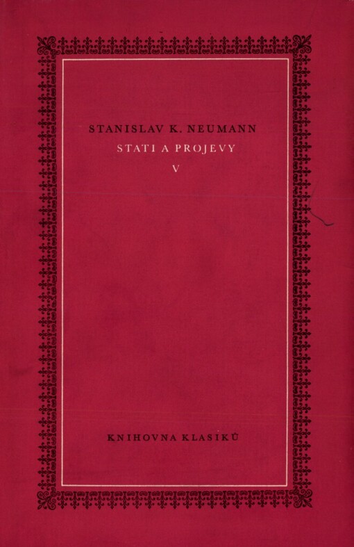 Stati a projevy.5. [díl],1918-1921