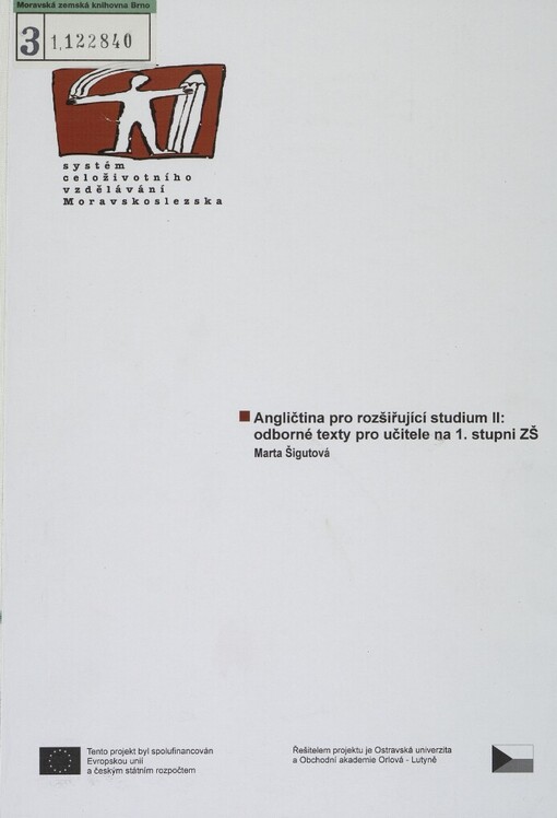 Angličtina pro rozšiřující studium II : odborné texty pro učitele na 1. stupni ZŠ