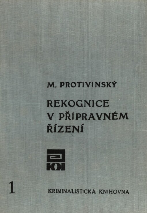 Rekognice v přípravném řízení