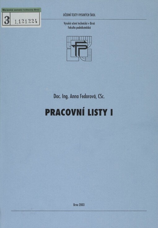 Pracovní listy I