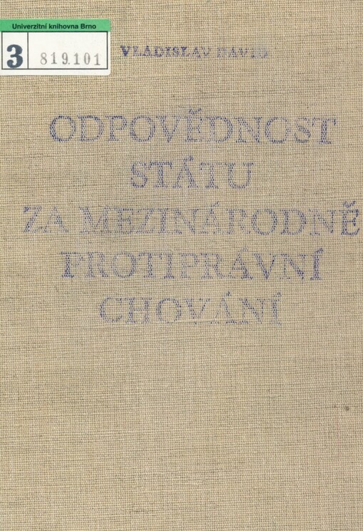Odpovědnost státu za mezinárodně protiprávní chování