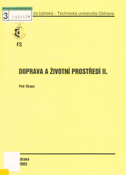 Doprava a životní prostředí.II.