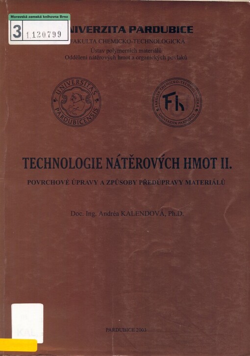 Technologie nátěrových hmot II: povrchové úpravy a způsoby předúpravy materiálů