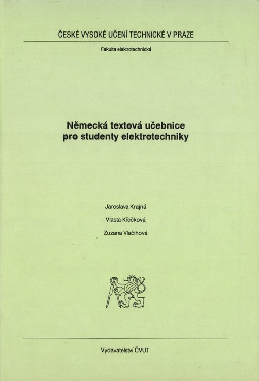 Německá textová učebnice pro studenty elektrotechniky
