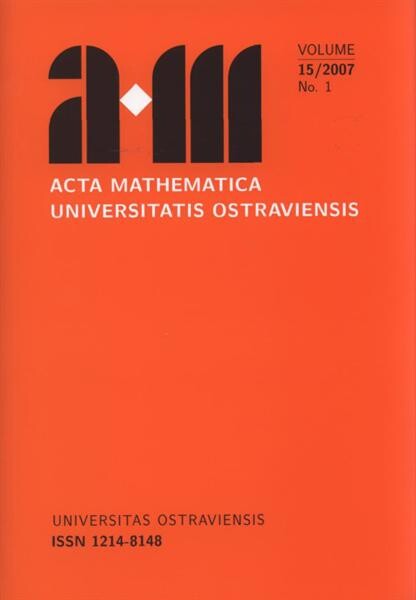 Acta Mathematica Universitatis Ostraviensis