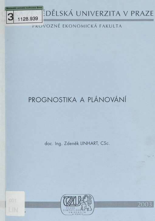 Prognostika a plánování