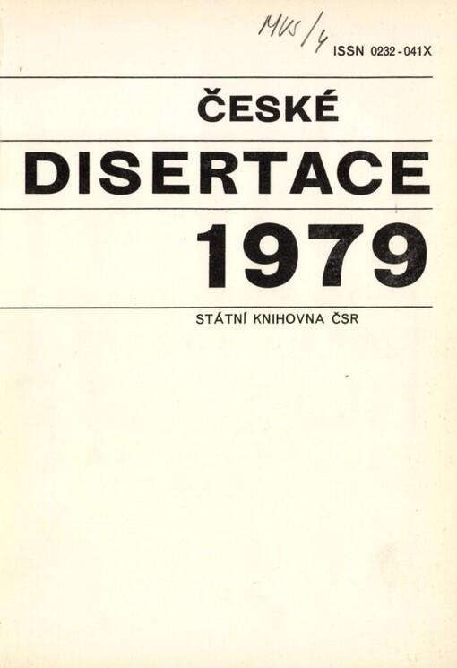 Bibliografický katalog ČSSR.Zvláštní sešit,České knihy.