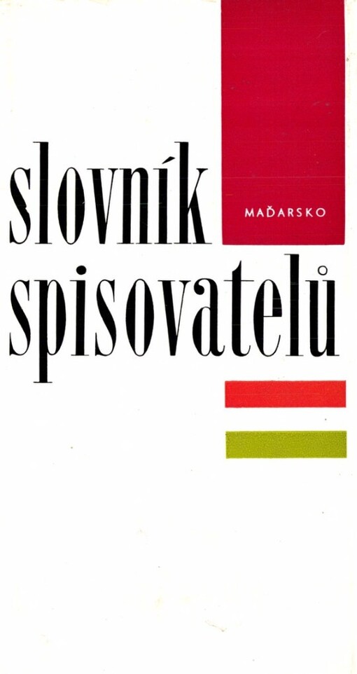 Slovník spisovatelů.Maďarsko