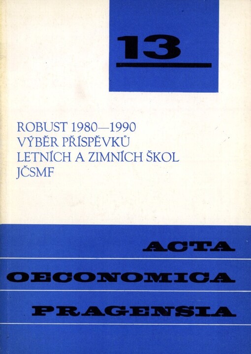 Robust 1980-1990: Výběr příspěvků letních a zimních škol Jednoty československých matematiků a fyziků