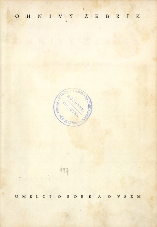 Ohnivý žebřík :setkání ve snu a pravdě