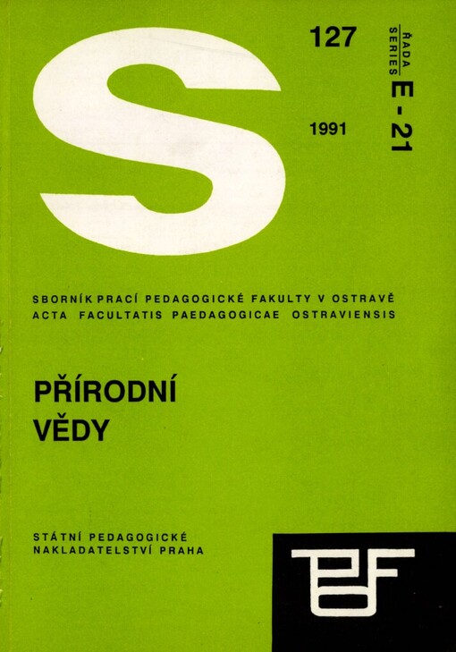 Sborník prací Pedagogické fakulty v Ostravě =Acta Facultatis Paedagogicae Ostraviensis.Řada E,Přírodní vědy