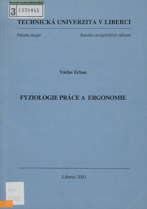 Fyziologie práce a ergonomie