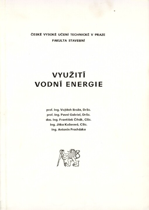 Využití vodní energie