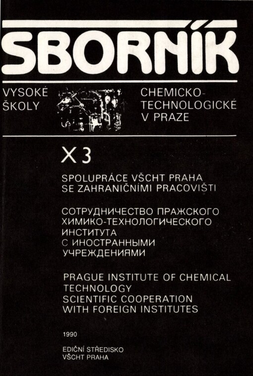 Sborník Vysoké školy chemicko-technologické v Praze.X,Spolupráce ...
