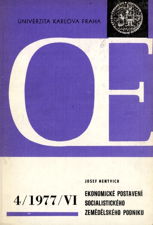 Ekonomické postavení socialistického zemědělského podniku