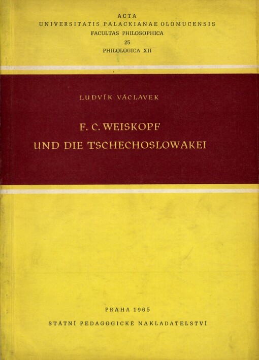 F.C. Weiskopf und die Tschechoslowakei