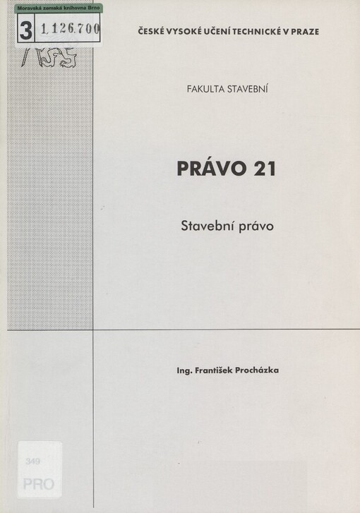 Právo 21: stavební právo