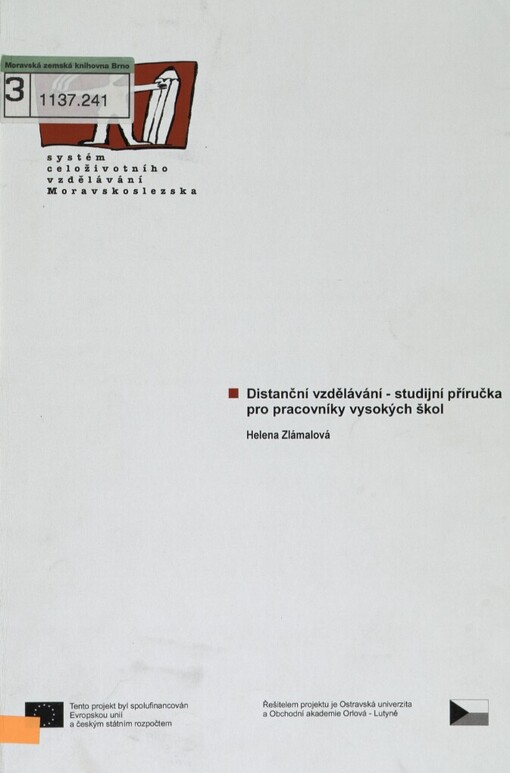 Distanční vzdělávání - studijní příručka pro pracovníky vysokých škol
