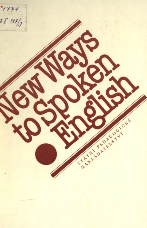 New ways to spoken English: učebnice pro vyučování angl. konverzace na jaz. školách