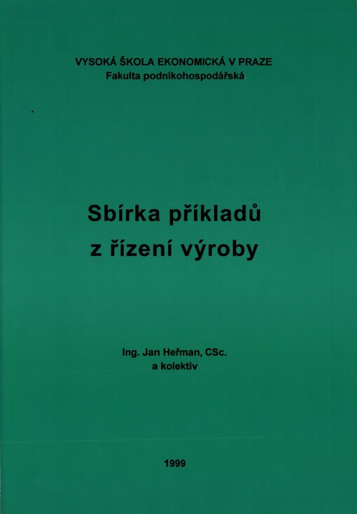Sbírka příkladů z řízení výroby