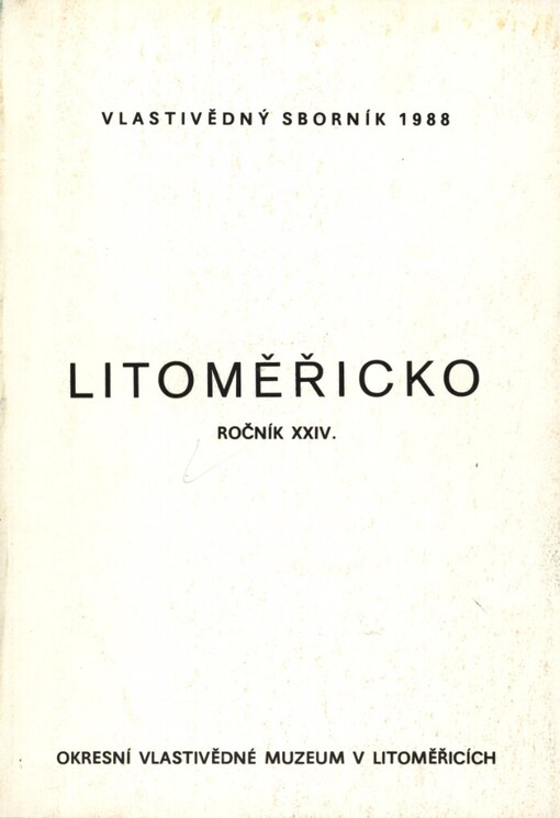 Litoměřicko :vlastivědný sborník.Ročník 24