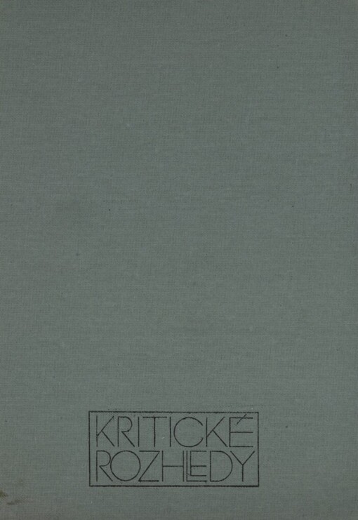 Ve škole života: (O české próze sedmdesátých let)