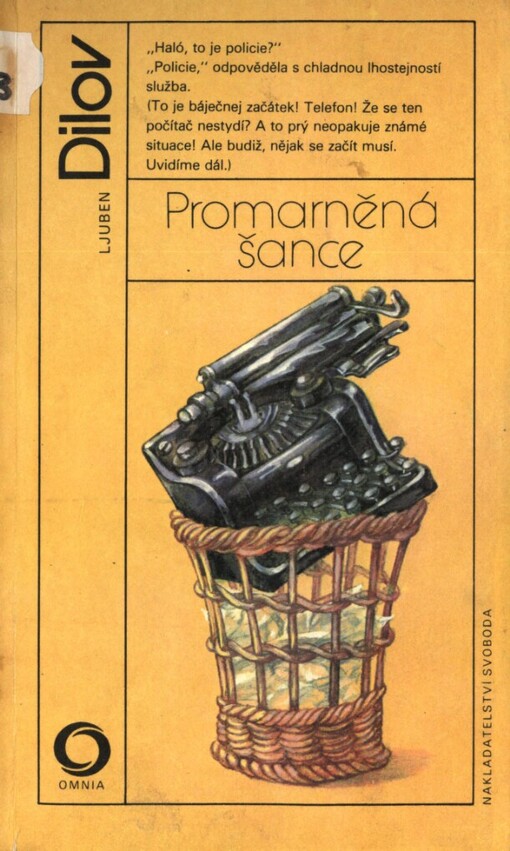 Promarněná šance :z prací mého počítače