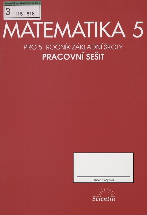 Matematika pro 5. ročník základní školy: pracovní sešit