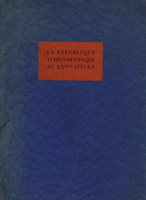 République Tchécoslovaque au XXème siècle