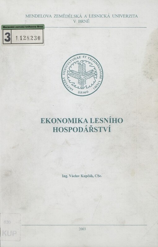 Ekonomika lesního hospodářství