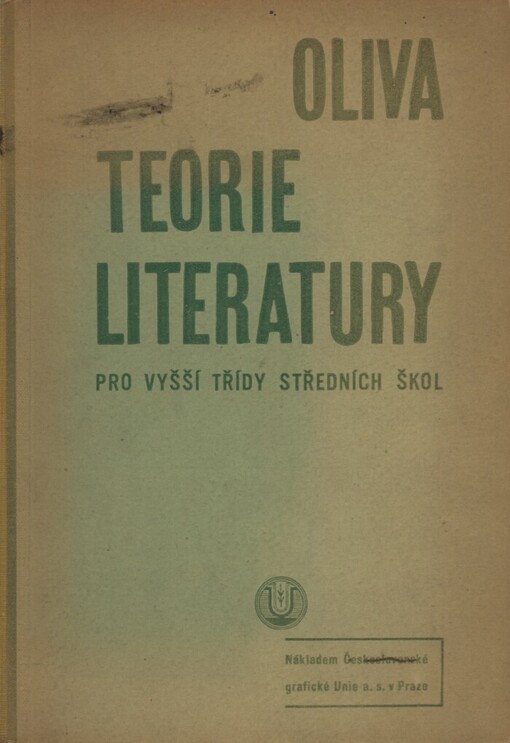Teorie literatury pro vyšší třídy středních škol