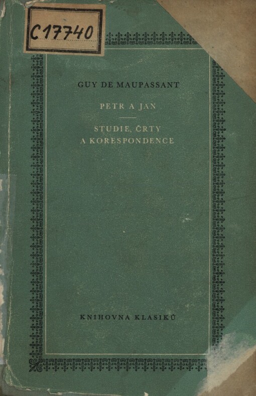 Petr a Jan: Studie, črty a korespondence