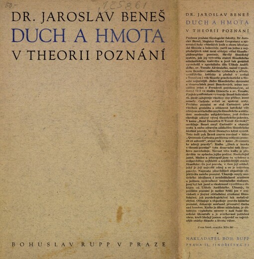 Duch a hmota v theorii poznání