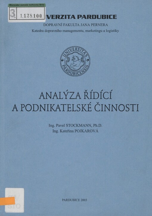 Analýza řídící a podnikatelské činnosti