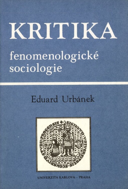 Kritika fenomenologické sociologie