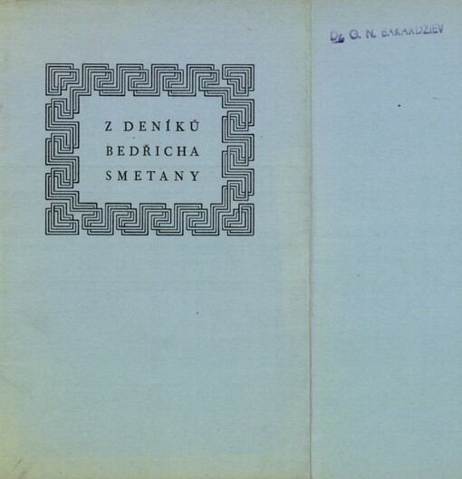 Z deníků Bedřicha Smetany