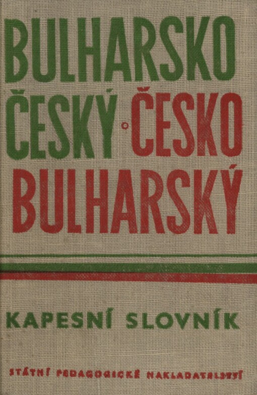 Bulharsko-český, česko-bulharský kapesní slovník
