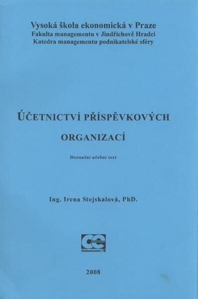 Účetnictví příspěvkových organizací: distanční učební text