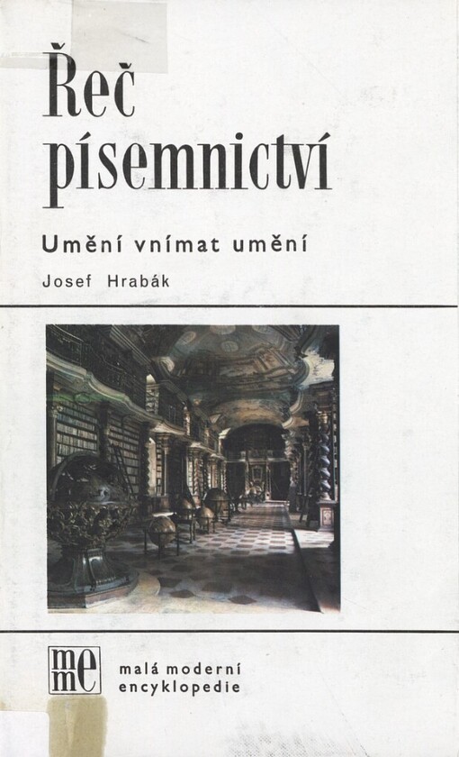 Řeč písemnictví: (umění vnímat umění)