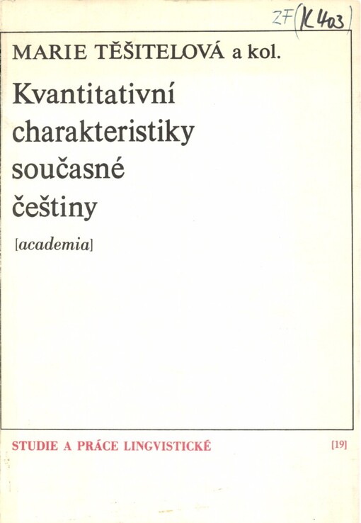 Kvantitativní charakteristiky současné češtiny