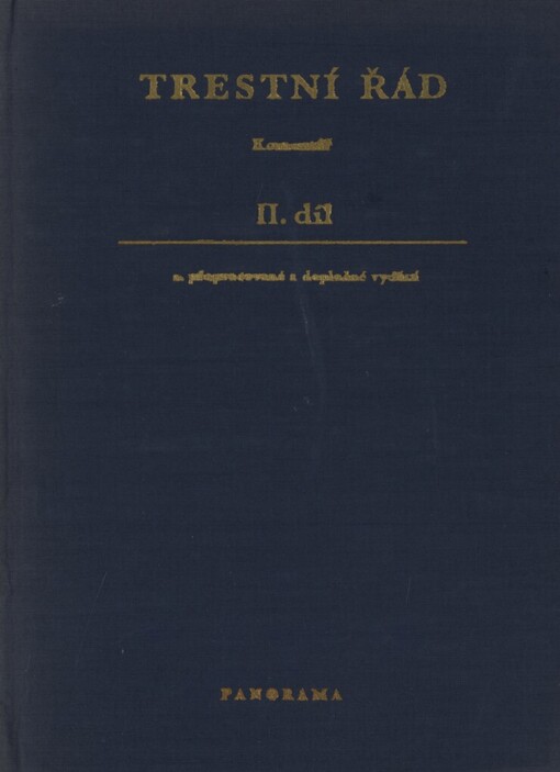 Trestní řád :komentář.2. díl