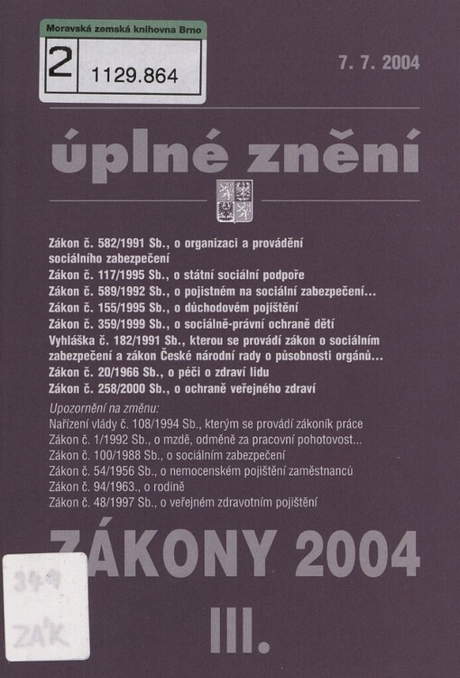 Zákony 2004